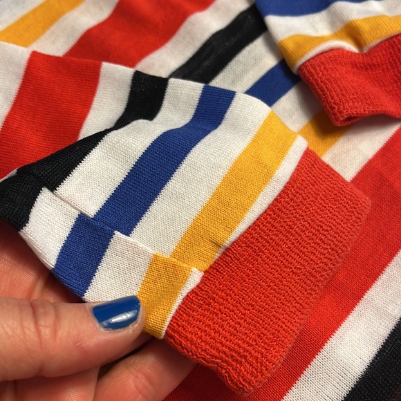 Vtg Healthtex Boy Sz 6 Multicolored Stripe Polo Shirt with Cords Set Made In USA - Picture 4 of 16